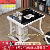 Z4219 ✅ A&0344電腦枱 辦公枱帶鍵盤托 鋼化玻璃面 桌子 computer desk 台式電腦桌 學習桌