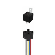 5 PIN 12V Relay with Harness 40AMP 12 Volt Relay Automotive Relays with Relay Socket and Wiring Harn