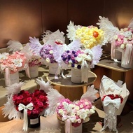 Electric Wings Device Influencer Angel Wings Rose Bouquet Packaging Birthday Gift Angel Wings