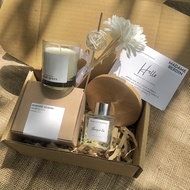 Christmas Gift Set Scented Candle Reed 60gr Coaster | Hampers Reed Diffuser Wedding Gift | Wedding B