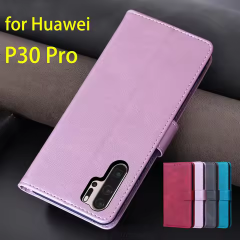 Wallet Flip Cover Leather Case for Huawei P30 Pro VOG-L09/L29/-TL00 6.47" Pu Leather Phone Bags prot
