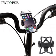 TWTOPSE Bicycle Phone Holder For Brompton Folding Bike Phone Mount 3SIXTY PIKES Handlebar Handlepost Alloy Stand Support Clip Gopro Accessory