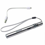 Pen light flashlight with USB cable 400 lumens rechargeable small bright pen light mini led pen flas