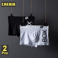 2Pcs Sexy Men Underwear Boxers Fashion High Quality Boxershorts Cotton Soft Innerwear Boxer Trunks OR212