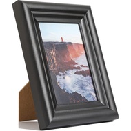 Black 8x10 Picture Frames – Solid Wood with High Definition Glass, Perfect for Tabletop or Wall Hang