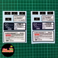 SHOEI J-STREAM/J-Force II Sticker Printing&Laminate&Diecut(Sticker Dalam helmet)#shoei #jstream #jfo