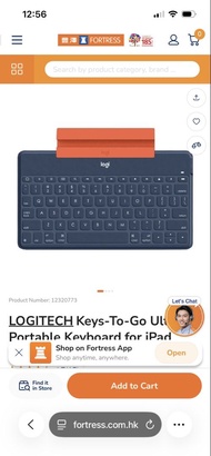 Logitech Keys-To-Go Ultra-Portable Keyboard for iPad
