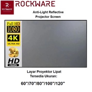 LAYAR Rockware 60/70/80/100/120-inch Anti-Light Reflective Projector Screen - Best Projector Screen 