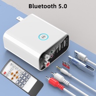 K16 Bluetooth 5.0 Receiver Transmitter 2 in 1 Adapter 3.5mm RCA Wireless Audio Adapter U Disk/TF Pla
