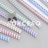 DIY Plastic Binder Binding Strip / Spiral Ring Binder Plastik Pastel Lucu Unik Murah Berkualitas