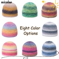 NICOLOO Knitted Hat Wool Cap For Women Winter Knitted Hat For Women Warm Knitted Hat Women's Knitted