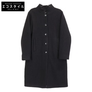 Agnes b. H220 JIG4 黑色立領長外套 2