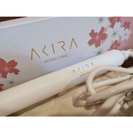 secondhand Japan AKIRA portable mini daily 2 in 1 LCD display negative lons hair straightener curler
