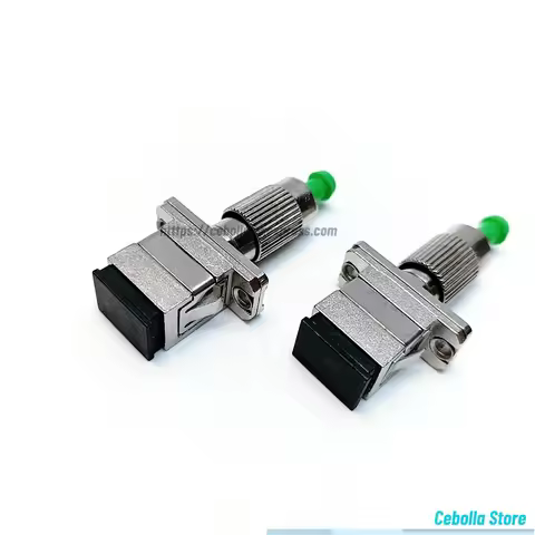 2pcs FC-SC Fiber Coupler Hybrid Converter Single Mode Fiber Optic Adapter For FC Male To SC Female C