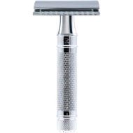 [sgstock] Edwin Jagger Double Edge Safety Razor, Knurled, Short Handle - [Knurled] [Short Handle]