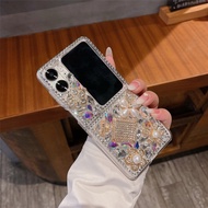Luxury Diamond Phone Case For OPPO Find N2 Flip N3Flip N3 5G Cover Fashion Rhinestone Shockproof Bac