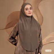HEGIRA SO - MARJAN TWILL LOT 2 | PLAIN SLIP ON (INSTANT HIJAB) >> HIJAB IBADAH
