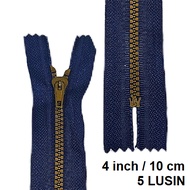 Vislon PL Pants Zipper 4 inch/10 cm @5 Dozen Levis Jeans Zippers DBC Delrin Brass
