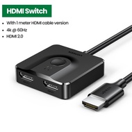 Ugreen 70607 CM311 2-in-1-out HDMI signal combiner HDMI 2.0 60Hz Switch (2-way support, 1 meter mold