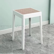 Vedourstyle Nordic Rattan Chair PP Chair Plastic Chair Backrest Chair Restaurant Dining Chair Minima