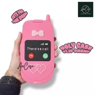 Aon Ugly Case flip heart coquette ribbon phone silicone 3d case with mirror for iphone