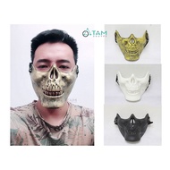 [BEAUTIFUL THICK] Hard plastic half-face skull mask HLW-MN-68