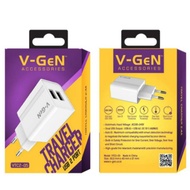V-general VTC2-05 2.4A 2 Ports Usb Travel Charger Adapter
