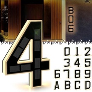 APPORTUNIAPY LED Address Numbers,  Powered LED Illuminated  House Numbers, Durable 6.7 Inch Size IP4