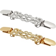 2 Pcs Waist Cincher & Shirt Clip Retro Dress Cinch Clips for Shawl,Cardigan,Sweater,Clothes&Pant Tig