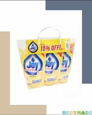 Joy Lemon Dishwashing Liquid 3 x 600mL Promo Pack