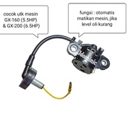 Paket Sensor Level Oli Gx 160 200 Mesin 5.5Hp 6.5Hp Honda 4Tak Genset