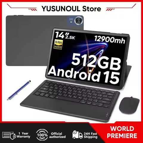 Ultra Large 14 inch Global Version Android 15 Phone Call Tablets 20GB 512GB 5G WiFi GPS Google Play 