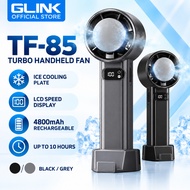 Glink Ice-ceramic Portable Cooling Handheld Fan TF85 with Rechargeable Battery, LCD Display
