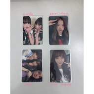 lesserafim, nmixx, izone photocard official