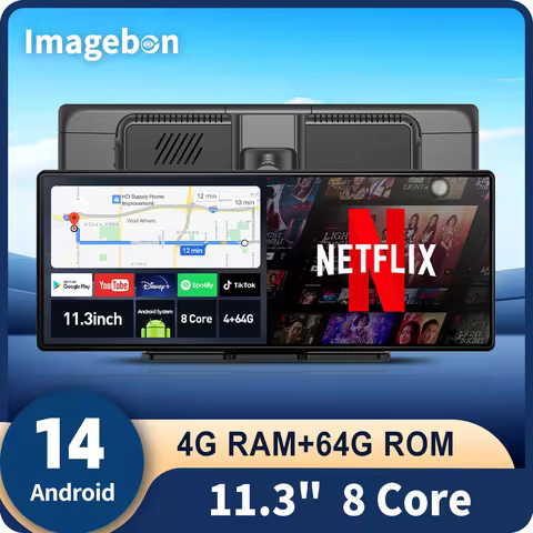 Imagbon W60N 11.3'' 8 Core Android 14 Car Stereo Wireless Carplay & Android Auto Google Play Store Y