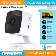 Blurams FoldVue A12s Camera 2K FHD 5GHz 2.4GHz Dual Wifi Indoor Security Wireless CCTV Night Vision 