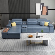 Lazy boy sofa☄✴Technology fabric sofa bed living room multi-function dual-purpose foldable sleep bedroom study folding t