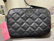 Kate Spade 黑色菱格斜孭小袋