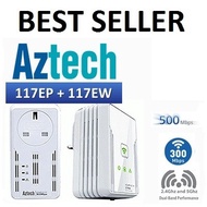 Aztech (HL117EP + HL117EW) 500Mbps HomePlug