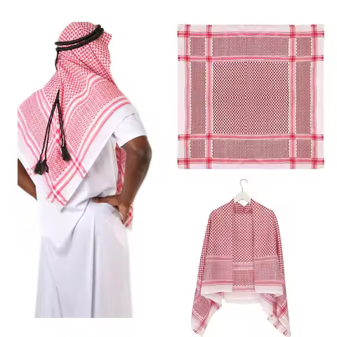 New Arab Shemagh Muslim Keffiyeh Head Wrap Tactical Desert Head Neck Scarf Military Shawl Arabic Sca