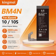 Kingmol BM4N BM53 BM58 High Capacity Battery for Xiaomi 10 10S 10T 11T Pro Replacement Batteries