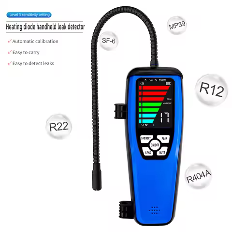 LD-200 Halogen Leak Detector Refrigerant Gas Analyzer For CFC HFC HCFC Freon r134a Tester High Sensi