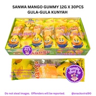 HALAL SANWA Mango Gummy 12g x 30pcs Gula-Gula Kunyah SV90
