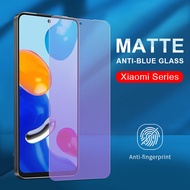 Anti UV Purple Blue Light Matte Frosted Tempered Glass For Xiaomi Mi 14 13 12 11 Lite 13T 12T 11T 11i 10T 9T Redmi Note 13 12 12S 11 11S 10 10s 9 9s 8 7 13C 12C 10A 10C 9T 9A 9C 8A Poco X6 X5 X4 X3 M6 M5 M4 M3 F5 F4 F3 F2 Pro Screen Protector