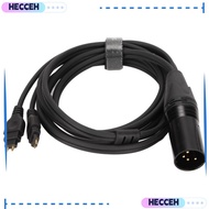 HECCEH Earphone Replacement Cable, 1.5m / 4.9ft Plug and Play 4 Pin XLR Male Cable, Headphone Sound 