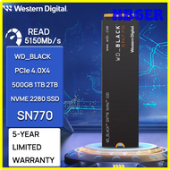 HBGER SN770 WD_BLACK ดิจิตอลตะวันตก2280 PCIe Gen 4.0x 4 SSD 500GB 1TB 2TB M.2โซลิดสเตทไดรฟ์ NVMe สำห