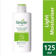 ซิมเพิล Simple hydrating light moisturiser 125ml.ล็อตใหม่exp04/26