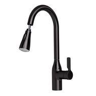 JOMOO 360° Swivel Kitchen Tap Single-Handle High Arc Kitchen Sink Mixer with Dual Function Pull Down Sprayer 33138-123/DB-Z