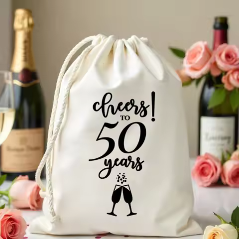 5pcs Birthday Favor Bag Cheers To 50 Years Anniversary Bag Hangover Survival Kit Birthday Party Deco