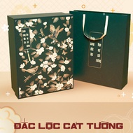 Luxury Gift Box CNY 2025 Size 30x40x10, Gift Box CNY Lunar Dac Loc Khai Xuan - HQT25